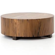 Hudson Round Natural Wood Block Coffee Table Coffee Table Wood Round Wood Coffee Table Coffee Table