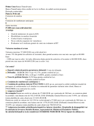 Procedura de rambursare anticipata a unui credit. Prima Casa Banca Transilvania