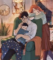 Lily picking up piano and other instruments while in hiding is just something that makes sense to me #you ought to keep yourself occupied. Harry Potter Art Lily And James Potter And Art Image 6528683 On Favim Com