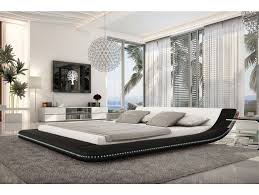 Sparen geld und offenstehen ihnen die qualität, den komfort und den stil, den sie sich wünschen. Polsterbett Custo Schwarz Weiss 200x220 Cm Mit Led Beleuchtung