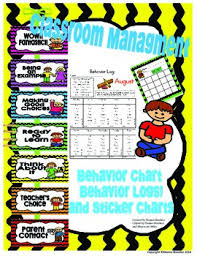 Classroom Management Behavior Clip Chart Behavior Logs And Sticker Charts