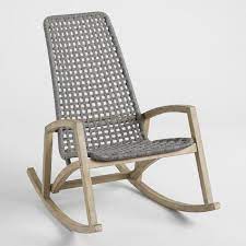 You can see more before and afters in my modern scandinavian patio makeover. Specially Designed With Innovative Materials Our Rapallo Outdoor Rocker Is Crafted With Nautical Sai Outdoor Rocking Chairs Patio Rocking Chairs Rocking Chair