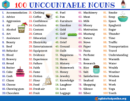 Nouns Uncountable Uncountable Nouns Nouns English Writing Skills