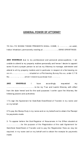 Details of download sars special power of attorney sppoa form formfactory power of attorney power of attorney form attorneys. General Power Of Attorney Form Indian Inhabitant Download Printable Pdf Templateroller