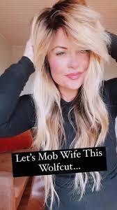 #wolfcut #wolfcutonlonghair #longhairstyles #slickupyourlook #mobwife  #mobwifeaesthetic #bangs #layeredcuts #wolfcuthair #wolfcuthair this mob  wife look can be found