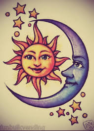 Pin By Amy Schmidt On Sun Moon Stars Sun And Moon Drawings Moon Art Moon Sun Tattoo