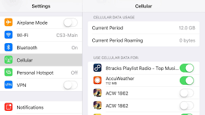 Managing Your Ios Cellular Data Usage Ipad Insight Cellular Data Airplane Mode
