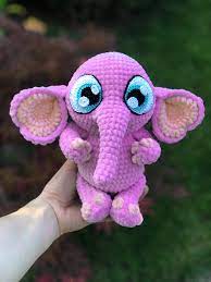 Crochet Pattern Elephant Big Crochet Eyes Plus Toys Amigurumi Tutorial Plush Yarn Crochet Animal Amigurumi Crochet Toys Patterns Crochet Animal Patterns