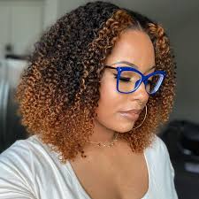 You can wear it for a long time. Buy Derun 150 Density Curly Bob Ombre Lace Front Wigs Human Hair 13 6 T Part Lace Frontal Kinky Curly Short Bob Wig Brown Remy Hair For Women 10inch T Lace 150 Density