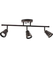 Lithonia Lighting Ltfpmill Mr16gu10 Led 27k 3h Orb M4 Peppermill 3 Light 120v Oil Rubbed Bronze Track Kit Ceiling Light Fixed