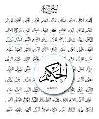 نتیجه تصویری برای اسما الله الحسنی