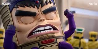 One of the earliest things we talked about for the show was how to make m.o.d.o.k. Marvel Modok Hulu Show 2 Allears Net