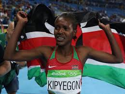 Now, though, she will have to chase two lions to win gold at these tokyo olympics. Kipyegon Keeps Faith Pips World Champion Dibaba For 1500m Gold In Rio Hindustan Times
