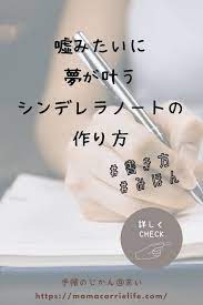 嘘みたいに夢が叶うシンデレラノートの作り方 書き方と見本あり ジャーナルカード 自己啓発 ノート 書き方