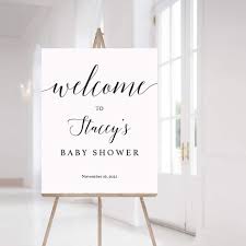 Baby Shower Welcome Poster Printable Baby Shower Printable Welcome Sign B38 Instant Download Template Editable Baby Shower Welcome Sign Templates Paper Party Supplies Keyforrest Lt