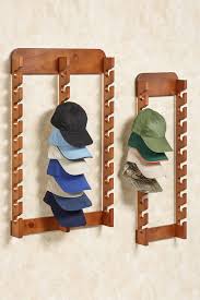 Wood Cap Display Wall Rack Holds Up To 30 Hats Wall Hats Diy Hat Rack Wall Hat Racks