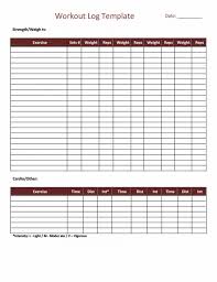 weight lifting routine excel spread