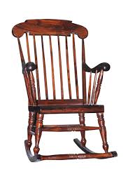 The chair frame features turned spindles and incised carvings, having an upholstered seat, back and arms in a neutral striped fabric finished with fringe trim on the front and back of the seat. Victorian Wooden Rocking Chair Sheesham Wood