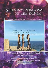 Durant la setmana prèvia al dia de la dona, per cursos, s'han treballat esportistes femenines que són referents en el món de l'esport. La Obra De Teatro Dona Foc La Dona Que Es Crema Acto Central De Las Actividades Del Dia Internacional De La Mujer Universitat De Barcelona