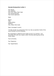 Resignation letter format singapore proposal best sample collection. Free 28 Official Resignation Letter Samples In Pdf Ms Word