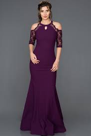 Mor Omuz Dekolteli Balik Abiye Abu129 The Dress Resmi Elbise Kiyafet