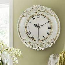 Check spelling or type a new query. French Rococo Large 31cm Ornate Wall Clock Roman Quiet Carved Roses Shabby Chic Ebay