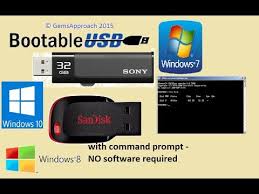 Create Bootable Usb Flash Drive For Windows 7 Windows 8 1 Install Command Prompt Pen Drive Application Android Usb Flash Drive