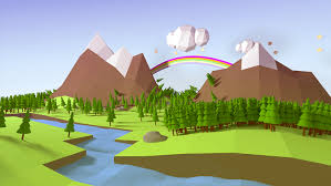 Bayangkan saya jika anda berada di alam bebas turunnya salju akan membentuk pemandangan khas pada musim dingin. 17 Contoh Gambar Pemandangan Kartun 3d Referensi Menggambar