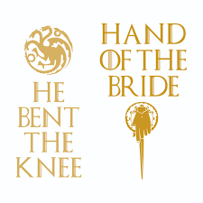 Games Of Thrones Wedding Cuttable Designs