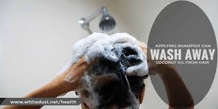 In this case, the hair and scalp are simply washed vigorously under lukewarm water, using fingertips. How To Wash Coconut Oil Out Of Hair Whitedust