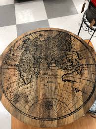 See cora and nora's transformation here. This Coffee Table Has An Old Map Engraved In It Mapporn