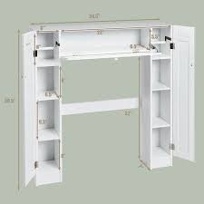 Bathroom wood collection storage organizer floor cabinet. Goplus Wooden Over The Toilet Storage Cabinet Drop Door Spacesaver Bathroom White Walmart Com In 2021 Toilet Storage Over Toilet Storage Small Bathroom Storage