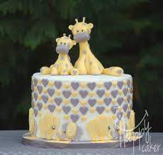 10 Gorgeous Baby Shower Cakes Pretty My Party Party Ideas Giraffe Baby Shower Cake Baby Shower Cakes Elephant And Giraffe Baby Shower