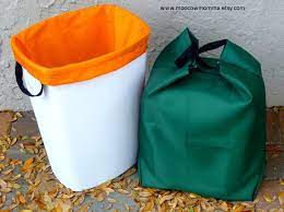 If you aren't taking the trash out very often — like if you live alone and don't generate a ton of garbage — a scented bag can stop odors from building up. Two Reusable Recycling Can Liners Large Kitchen Trash Can Etsy Recycling Garbage Bags Zero Waste Lifestyle