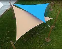 Learn To Make Triangular Shade Sails In Our How To Video In 2020 Shade Sail Backyard Shade Outdoor Shade