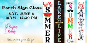 Summer Porch Sign Class