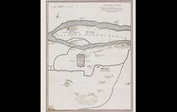 A Plan of The Country Near Tritchinapoly - Sarmaya