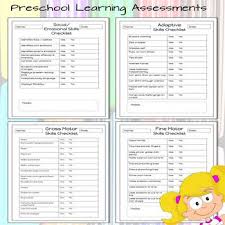 Keep Track Of Individual Learning And Progress With These Preschool Pre K Assessment Preschool Assessment Preschool Assessment Forms Preschool Assessment Tools