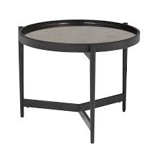 Give your living room an edge with modern side and accent tables. Offex Home Estrade Modern 22 Round Side Table In Black Antiqued Mirror On Sale Overstock 26232471