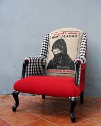 Portrait Armchair Rice Bag Chair Hijab Lady Furniture Etsy Armchair Bag Chair Chair