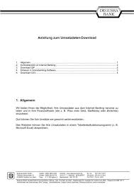 Find blz code by bank, search blz bankleitzahl codes for banks in germany. Leitfaden Umsatzdatendownload Bei Der Degussa Bank