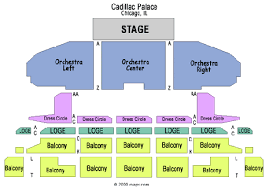 Cadillac Palace Seating Chart Chicago Theater Booth Seating