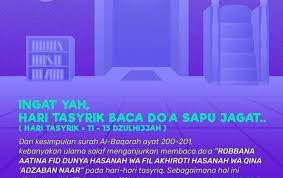 Doa Apa Yang Dianjurkan Untuk Banyak Dibaca Di Hari Hari Tasyrik Doa Apa Yang
