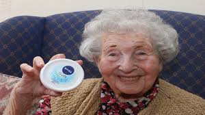 102-year-old of Chesnuts Care Home says Nivea cream is the key to her long  life and youthful looks