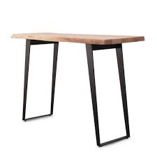 mange debout bois massif tronc d arbre pieds metal mange debout bois chaise de bar design mange debout