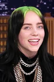 Billie eilish, music, simple background, dark hair, tongue out. 4k Billie Eilish Wallpaper Ixpap