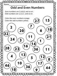 Free Odd And Even Numbers Second Grade Math Math Work Math Lessons