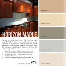 Color Palette To Go With Our Horizon Maple Cabinet Line Kitchen Color Trends Maple Cabinets Tuscan Kitchen