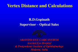 Ppt Vertex Distance And Calculations Powerpoint