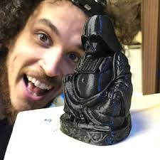 Yoda Buddha, Fathers Day Gift, Star Wars Buddha, Christmas Gift,  Lightsaber, Master Yoda, Home Decor, Zen Yoda, Zen, Buddha, Laughing Buddha 